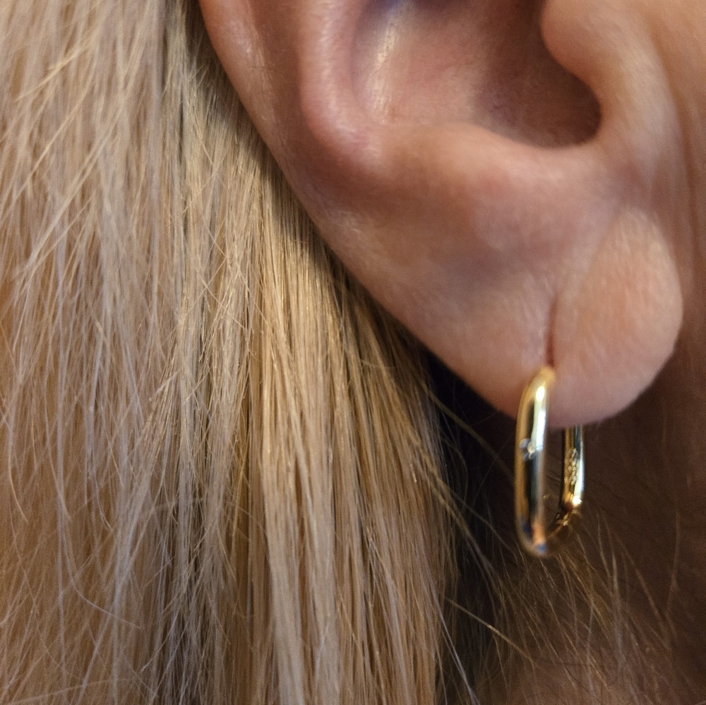 Earrings 18kt Gold Plated Over Sterling Silver